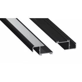 LED Labs LUMINES LED-profil IPA16 2000 mm lakkozott fekete
