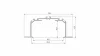 LED Labs LUMINES LED-profil LARGO M3 1000 mm lakkozott fekete