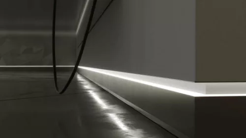 LED Labs LUMINES LED-profil FLARO 2000 mm eloxált ezüst