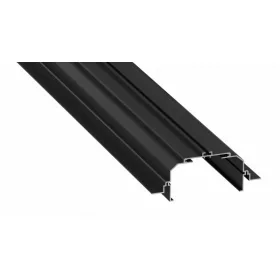 LED Labs LUMINES LED-profil LARGO 1000 mm lakkozott fekete