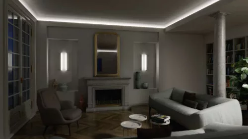 LED Labs LUMINES LED-profil LOGI 2000 mm eloxált ezüst