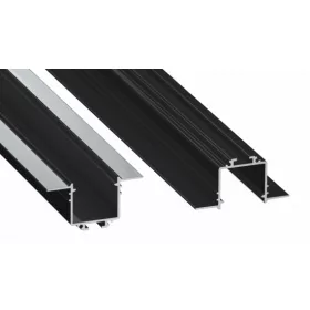 LED Labs LUMINES LED-profil SUBLI 2000 mm lakkozott fekete