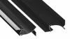 LED Labs LUMINES LED-profil TOPO 2000 mm lakkozott fekete