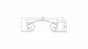 LED Labs LUMINES LED-profil VEDA 1000 mm lakkozott fekete