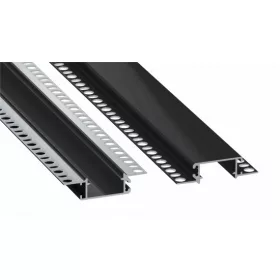 LED Labs LUMINES LED-profil ZATI 2000 mm lakkozott fekete