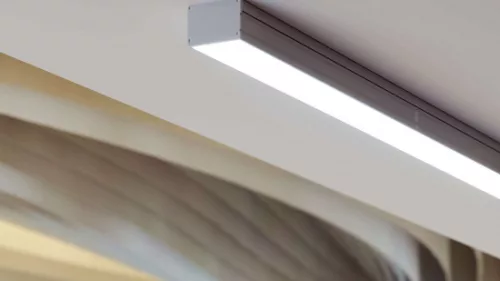 LED Labs LUMINES LED-profil LARGO M2 2000 mm lakkozott fekete