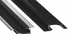 LED Labs LUMINES LED-profil PERO 2000 mm lakkozott fekete