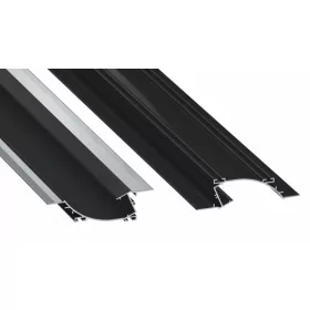 LED Labs LUMINES LED-profil PERO 2000 mm lakkozott fekete