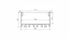 LED Labs LUMINES LED-profil LARGO 2000 mm lakkozott fekete