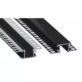 LED Labs LUMINES LED-profil MONO 2000 mm lakkozott fekete