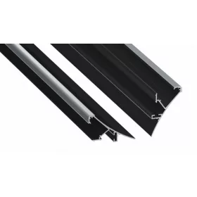 LED Labs LUMINES LED-profil LOGI 2000 mm lakkozott fekete