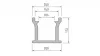 LED Labs LUMINES LED-profil RUNO 1000 mm lakkozott fekete