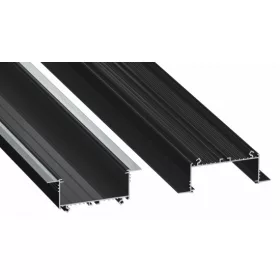 LED Labs LUMINES LED-profil SORGA 1000 mm lakkozott fekete