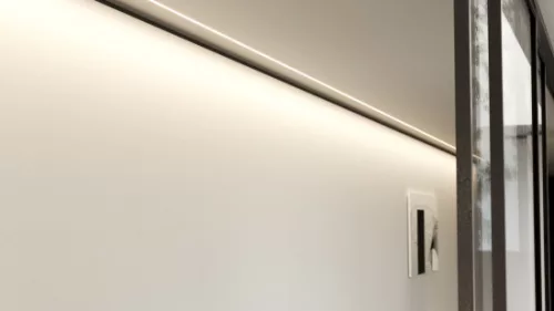 LED Labs LUMINES LED-profil PLATO 1000 mm lakkozott fekete