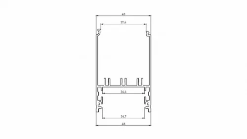 LED Labs LUMINES LED-profil Foldo 1000 mm eloxált fekete
