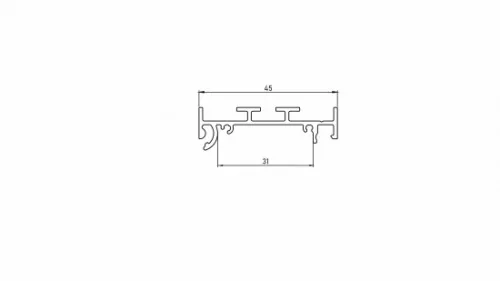 LED Labs LUMINES LED-profil Foldo M1 2000 mm eloxált ezüst