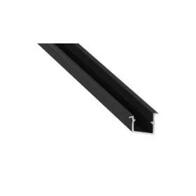 LED Labs LUMINES LED-profil V 2000 mm lakkozott fekete