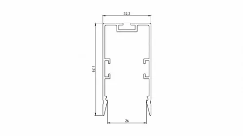 LED Labs LUMINES LED-profil Fixo M1 1000 mm lakkozott fehér