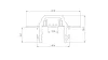 Lumines profile type DURO silver anodes, 3 m