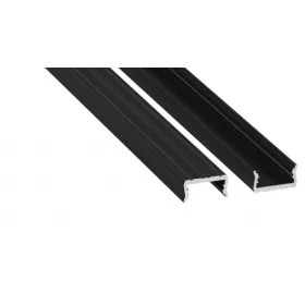 LED Labs LUMINES LED-profil atom 1000 mm eloxált fekete