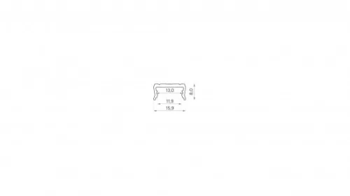 LED Labs LUMINES LED-profil atom 2000 mm eloxált ezüst