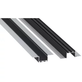   LED Labs LUMINES LED-profil akin 2000 mm szikla-antracit (RAL 7016)