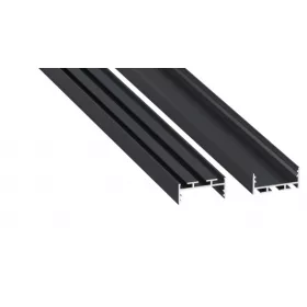   LED Labs LUMINES LED-profil aria 1000 mm szikla-antracit (RAL 7016)