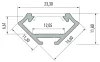 LED Labs LUMINES LED-profil C 1000 mm matt bézs