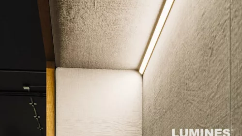 Lumines profile type AGO white lacquered, 1 m