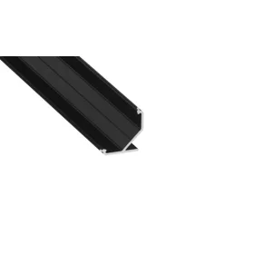 Lumines profile type AGO black anodized, 1 m