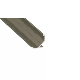 Lumines profile type AGO anodized inox, 3 m