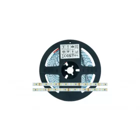   LED-szalag, SMD 2835, 120 LED/m, 24 V, 9,6 W/m, IP20, meleg fehér, kiszerelés (5 méter)