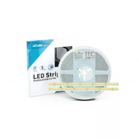  LED-szalag, COB, 528 LED/m, 24 V, 10 W/m, IP67, hideg fehér, 3 év garancia, kiszerelés (5 méter)