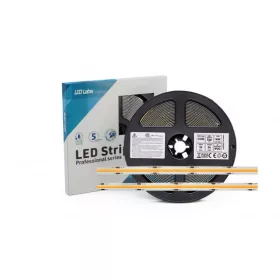   LED-szalag, COB, 528 LED/m, 24 V, 10 W/m, IP20, meleg fehér, 5 év garancia, kiszerelés (5 méter)