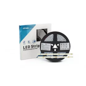   LED-szalag, SMD 2835, 144 LED/m, 24 V, 5,5 W/m, IP20, meleg fehér, 5 év garancia, kiszerelés (5 méter)