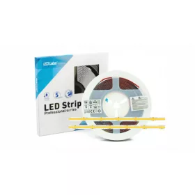   LED-szalag, COB, 528 LED/m, 24 V, 10 W/m, IP20, meleg fehér, 5 év garancia, kiszerelés (5 méter)