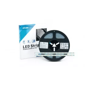   LED-szalag, SMD 2835, 120 LED/m, 12 V, 9,6 W/m, IP65, meleg fehér, 3 év garancia, kiszerelés (5 méter)