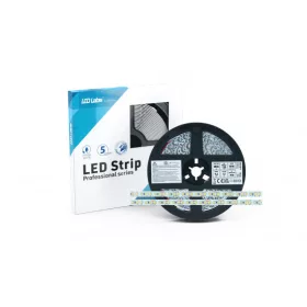   LED-szalag, SMD 2835, 120 LED/m, 12 V, 9,6 W/m, IP20, hideg fehér, 5 év garancia, kiszerelés (5 méter)