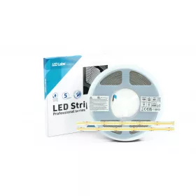   LED-szalag, COB, 528 LED/m, 24 V, 10 W/m, IP65, hideg fehér, 3 év garancia, kiszerelés (5 méter)