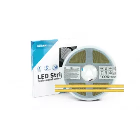   LED-szalag, COB, 528 LED/m, 12 V, 6 W/m, IP20, hideg fehér, 5 év garancia, kiszerelés (5 méter)