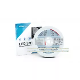   LED-szalag, SMD 2835, 144 LED/m, 24 V, 6 W/m, IP20, meleg fehér, 5 év garancia, kiszerelés (5 méter)