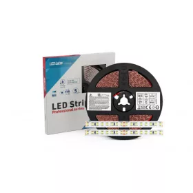   LED-szalag, SMD 2835, 128 LED/m, 24 V, 12 W/m, IP20, hideg fehér, 7 év garancia, kiszerelés (5 méter)