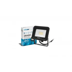   DRAGO LED-reflektor, 90°, IP65, 20 W, Természetes fehér, fekete