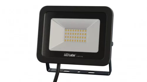DRAGO LED-reflektor, 90°, IP65, 30 W, Természetes fehér, fekete