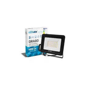   DRAGO LED-reflektor, 90°, IP65, 50 W, Természetes fehér, fekete
