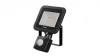 DRAGO mozgásérzékelős LED-reflektor, 90°, IP44, 20 W, Természetes fehér, fekete