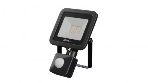 DRAGO mozgásérzékelős LED-reflektor, 90°, IP44, 20 W, Természetes fehér, fekete