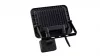DRAGO mozgásérzékelős LED-reflektor, 90°, IP44, 30 W, Természetes fehér, fekete