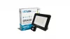 DRAGO mozgásérzékelős LED-reflektor, 90°, IP44, 50 W, Természetes fehér, fekete