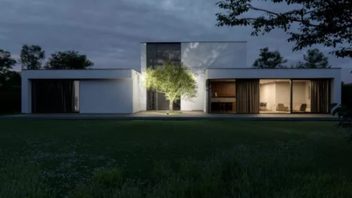 DRAGO mozgásérzékelős LED-reflektor, 90°, IP44, 50 W, Természetes fehér, fekete